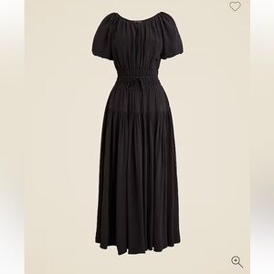 Flawed J Crew Elena puff-sleeve dress crepe de chine S ripped costume halloween